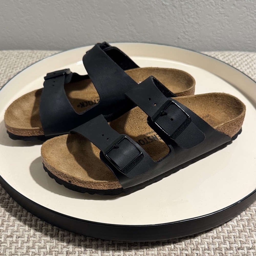 Birkenstock Black Slip-On Sandals